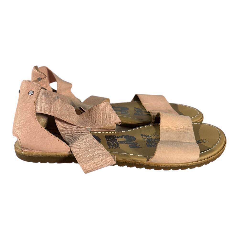 SOREL Women's Ella II Sandal Size 8 Blush Rose Gold Leather Size 11 Slip On Shoe
